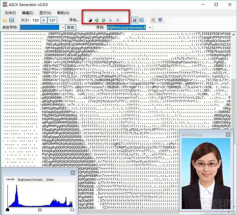 ASCII Generator 2下载,图片转字符画生成器,图片转字符画