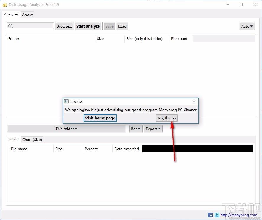 Disk Usage Analyzer Free下载,磁盘使用率分析工具